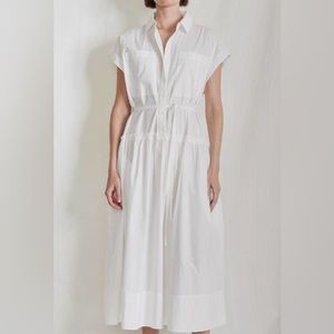 Apiece Apart Dune Shirt Dress in Crema NWT